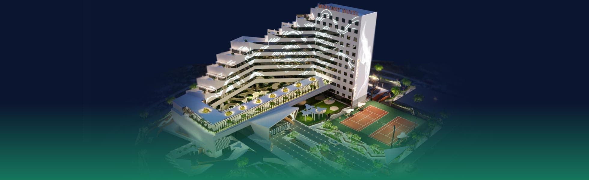 هتل ۵ ستاره مرکوری کیش - نمای اصلی